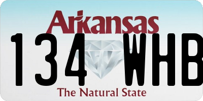 AR license plate 134WHB