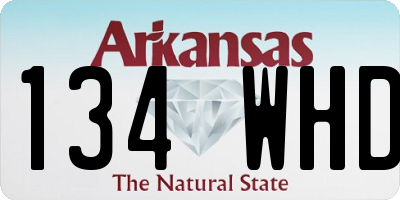 AR license plate 134WHD