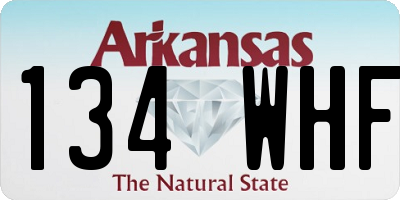 AR license plate 134WHF