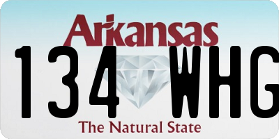 AR license plate 134WHG