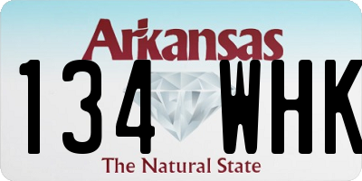 AR license plate 134WHK