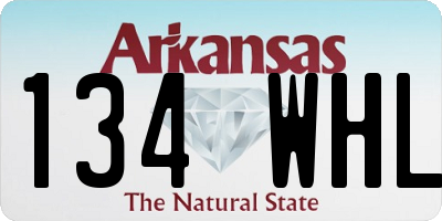 AR license plate 134WHL