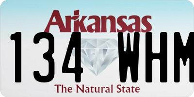 AR license plate 134WHM