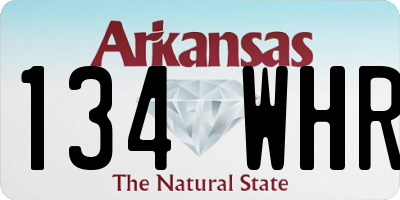AR license plate 134WHR