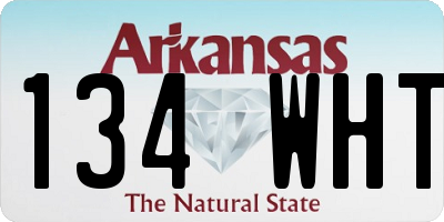 AR license plate 134WHT