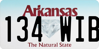 AR license plate 134WIB