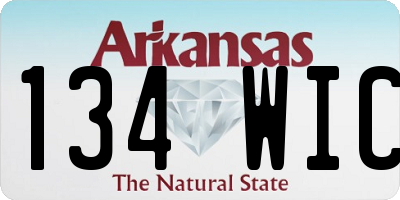 AR license plate 134WIC
