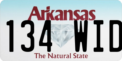 AR license plate 134WID