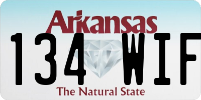 AR license plate 134WIF