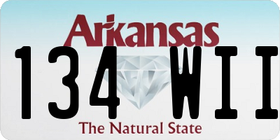 AR license plate 134WII
