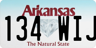 AR license plate 134WIJ