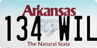 AR license plate 134WIL