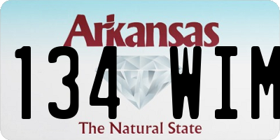 AR license plate 134WIM