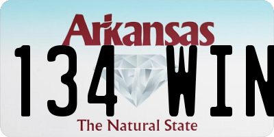 AR license plate 134WIN
