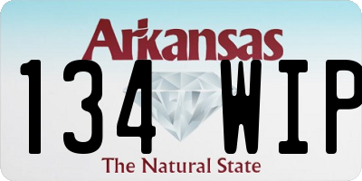 AR license plate 134WIP