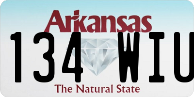 AR license plate 134WIU