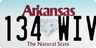 AR license plate 134WIV
