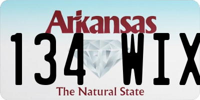 AR license plate 134WIX