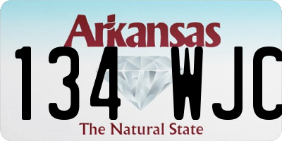 AR license plate 134WJC
