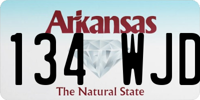AR license plate 134WJD