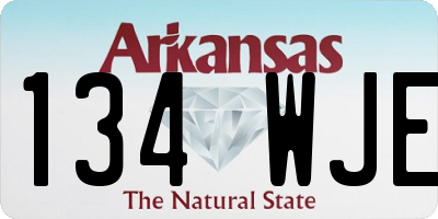 AR license plate 134WJE