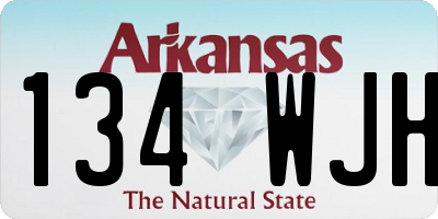 AR license plate 134WJH