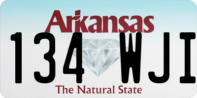 AR license plate 134WJI
