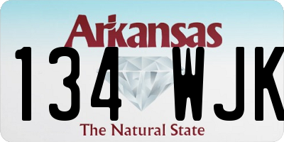 AR license plate 134WJK