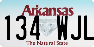 AR license plate 134WJL