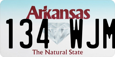 AR license plate 134WJM