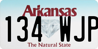 AR license plate 134WJP