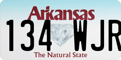 AR license plate 134WJR