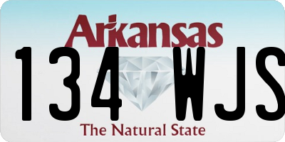 AR license plate 134WJS
