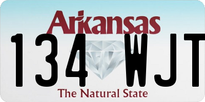 AR license plate 134WJT