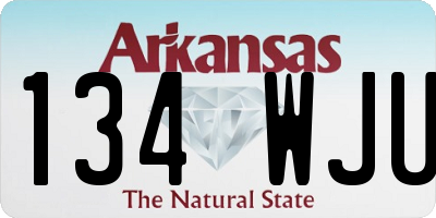 AR license plate 134WJU