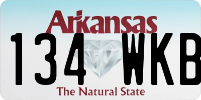 AR license plate 134WKB