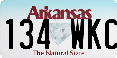 AR license plate 134WKC