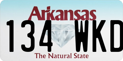 AR license plate 134WKD