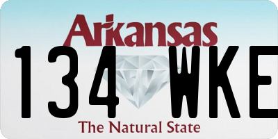 AR license plate 134WKE