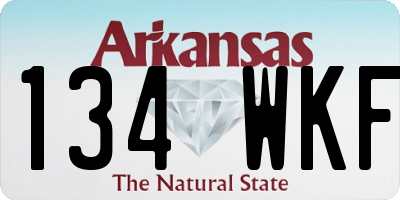 AR license plate 134WKF