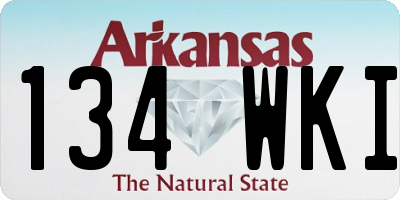 AR license plate 134WKI