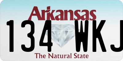 AR license plate 134WKJ