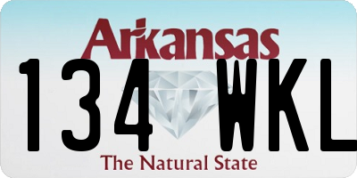 AR license plate 134WKL