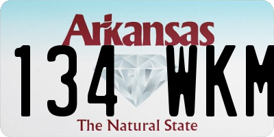 AR license plate 134WKM