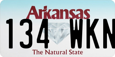 AR license plate 134WKN