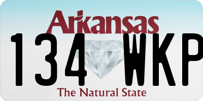 AR license plate 134WKP