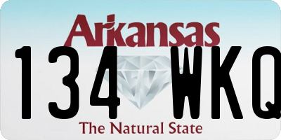 AR license plate 134WKQ