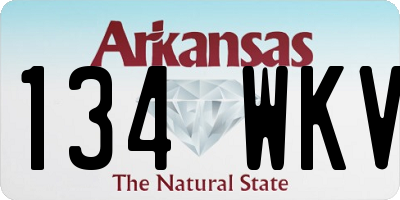 AR license plate 134WKV