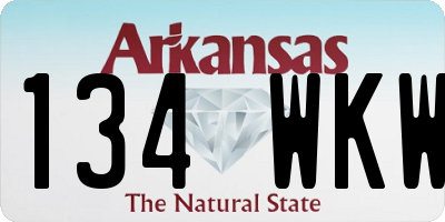 AR license plate 134WKW