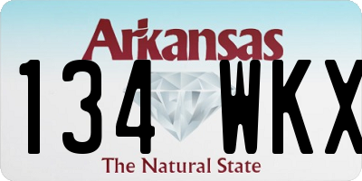 AR license plate 134WKX